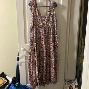 Floral puff sleeve cottage core dress, BNWT